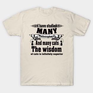 Philosopher and cats T-Shirt